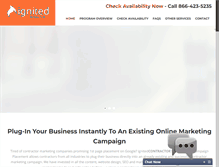 Tablet Screenshot of ignitedcontractor.com